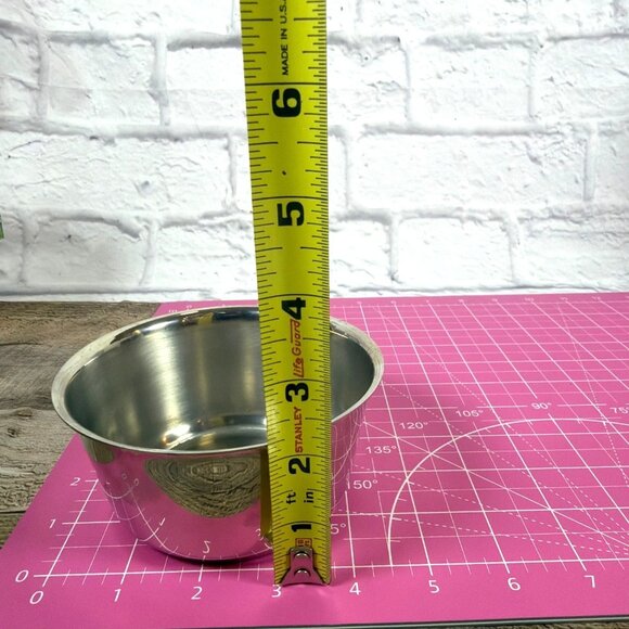 Vintage MCM 1950s Chrome Plated Round Lidded Butter Margarine Dish Serving Bowl - Picture 8 of 10